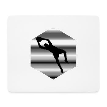 Football Gardien de but Footballeur Enfants - Tapis de souris (format paysage) - blanc - Devant