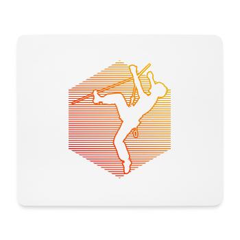 Grimpeur Femme Escalade Grimpeur De Bloc Hommes - Tapis de souris (format paysage) - blanc - Devant