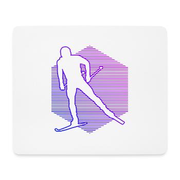 Damen Langlauf Classic Langlauf Skating Langlauf - Mousepad (Querformat) - Weiß - Vorne