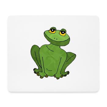 Grenouille - Tapis de souris (format paysage) - blanc - Devant