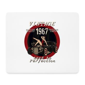 Aged of perfection Hotrod Rebel Hot Rod PinUp Girl - Mousepad (Querformat) - Weiß - Vorne