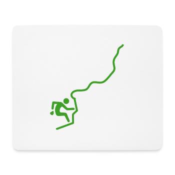 Bouldern Klettern Climbing Wandern - Mousepad (Querformat) - Weiß - Vorne