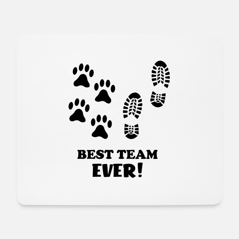 Best Team Ever - Mousepad (Querformat) - Weiß