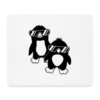 Crew Pinguine 2 Freunde - Mousepad (Querformat) - Weiß - Vorne