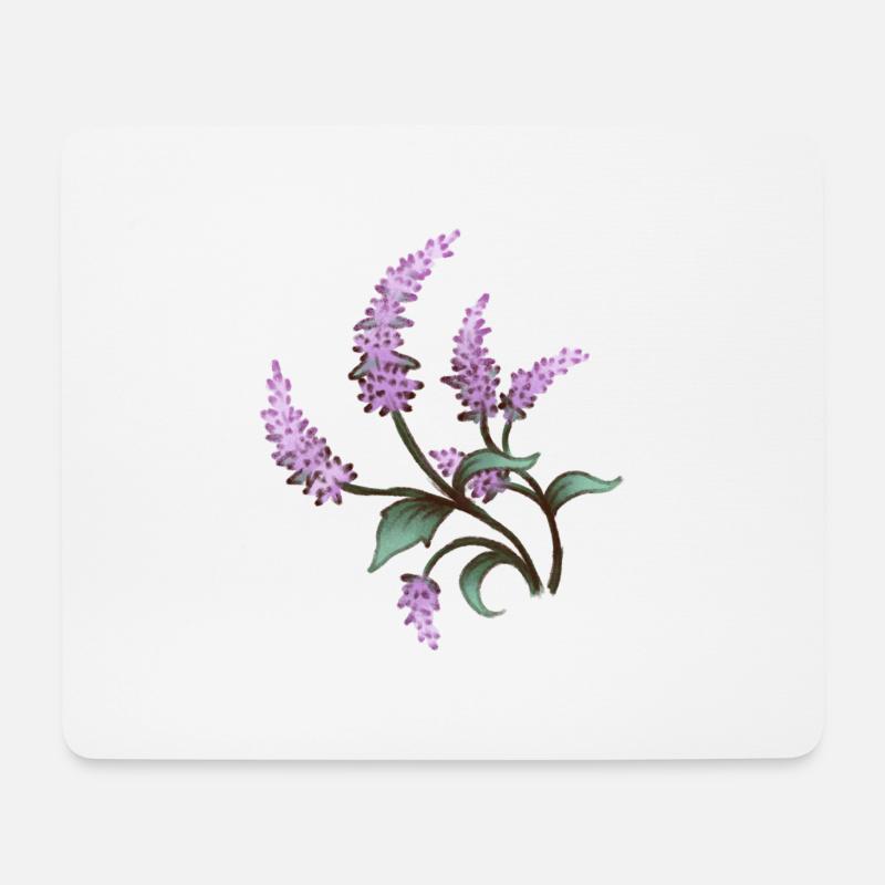 Blume 1 - Mousepad (Querformat) - Weiß