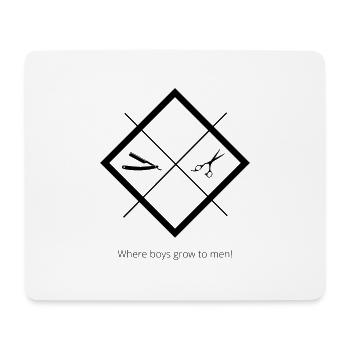BoysGrow2Men - Mousepad (Querformat) - Weiß - Vorne