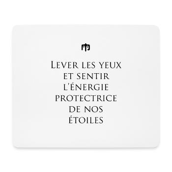 etoiles - Tapis de souris (format paysage) - blanc - Devant