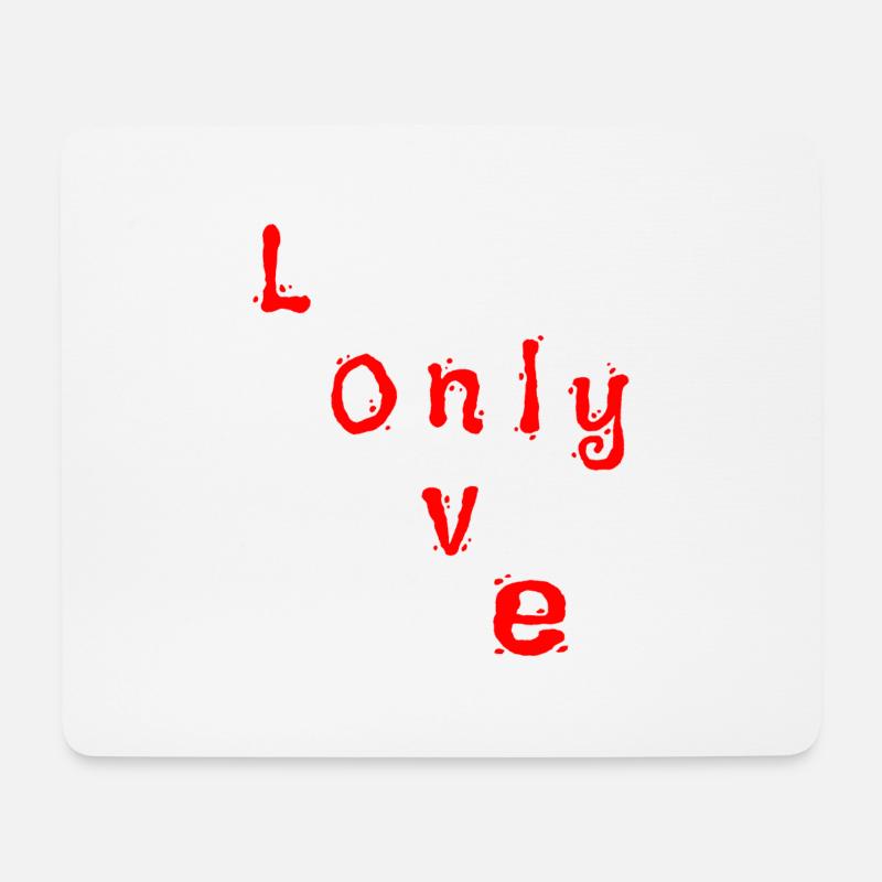 Only Love - Mouse Pad (horizontal) - white
