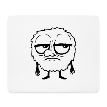 Cartoon Monsters Roll Eyes - Mouse Pad (horizontal) - white - Front