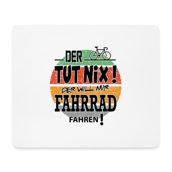 Fahrradfahrer E Bike Der Tut Nix - Mousepad (Querformat) - Weiß - Vorne