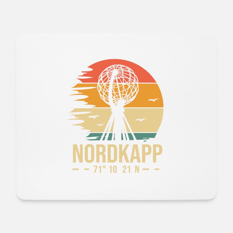 Nordkap Nordkap Norwegen - Mousepad (Querformat) - Weiß