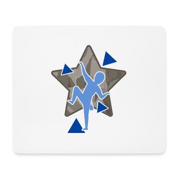 bouldern boulderstar kletterhalle boulder - Mousepad (Querformat) - Weiß - Vorne