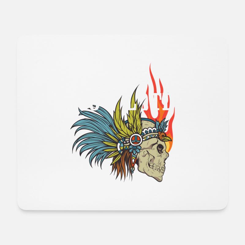 ocelotl - Mousepad (Querformat) - Weiß