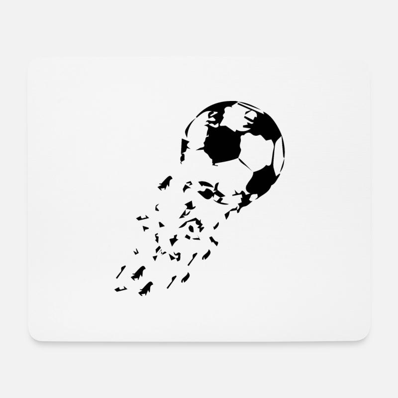 Soccer Fussball - Mousepad (Querformat) - Weiß