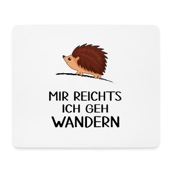 Wandern Wanderstock servus alpin Bergwandern - Mousepad (Querformat) - Weiß - Vorne