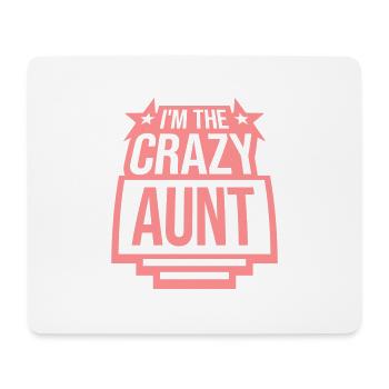 im the crazy aunt - Mousepad (Querformat) - Weiß - Vorne