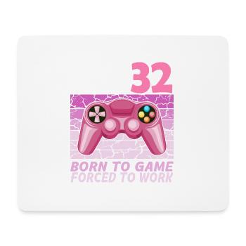 32. Geburtstag Gamer Videospiele - Mousepad (Querformat) - Weiß - Vorne