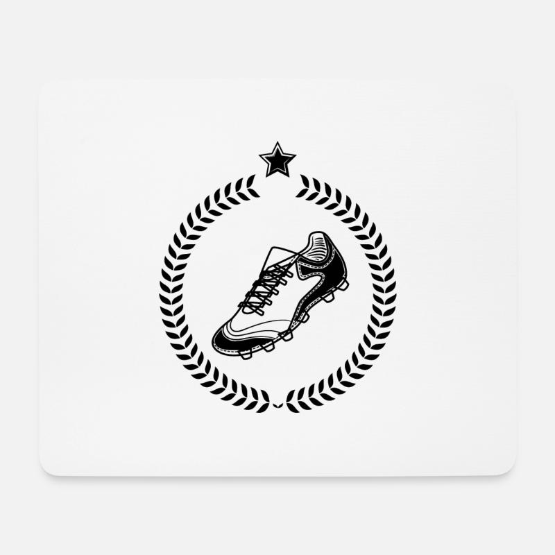 Fußball Soccer - Mousepad (Querformat) - Weiß