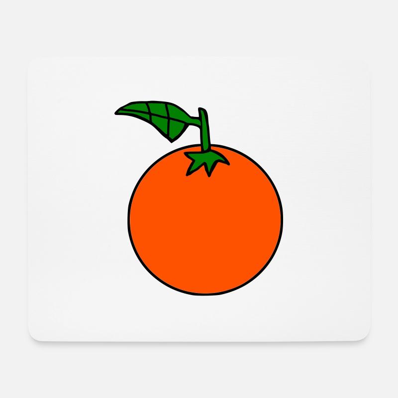 Orange - Mouse Pad (horizontal) - white