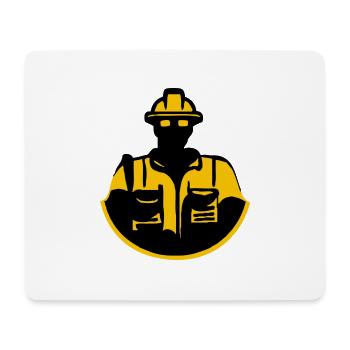 Best Construction Worker - Mouse Pad (horizontal) - white - Front