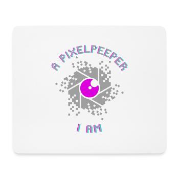 A pixelpeeper I am - Tapis de souris (format paysage) - blanc - Devant