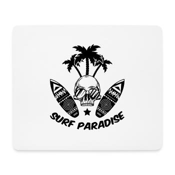 surf paradise - Mousepad (Querformat) - Weiß - Vorne