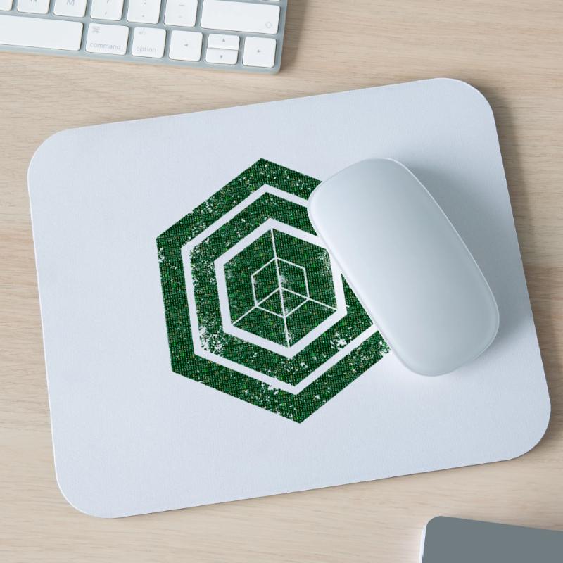 Hexagon-Programmierung Programmierer Codierung geometrisch Mousepad (Querformat)