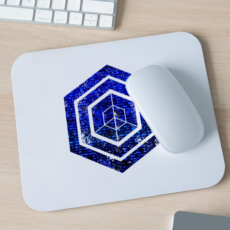 Hexagon-Programmierung Programmierer Codierung geometrisch Mousepad (Querformat)