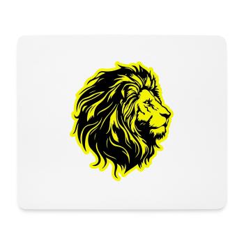 Lion Head Lion Silhouette - Mouse Pad (horizontal) - white - Front