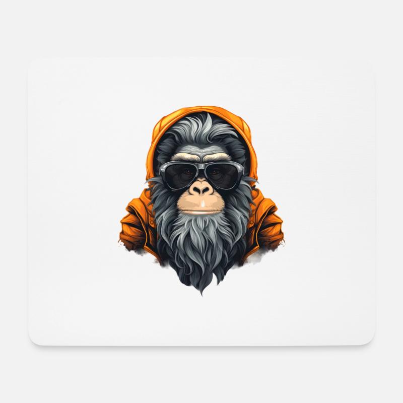 Chill Gorilla - Mouse Pad (horizontal) - white