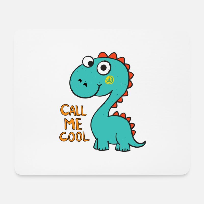 Dino - Nenn mich cool - Mousepad (Querformat) - Weiß