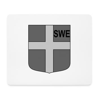 eng tactical shield - Mouse Pad (horizontal) - white - Front