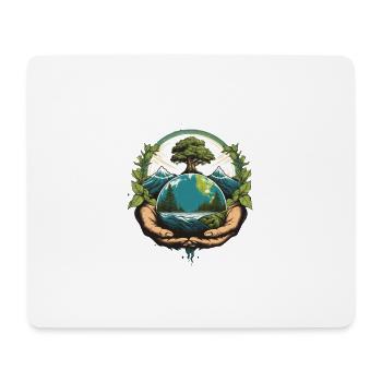 Umwelt retten Umweltschutz Held Klima Aktivist - Mousepad (Querformat) - Weiß - Vorne
