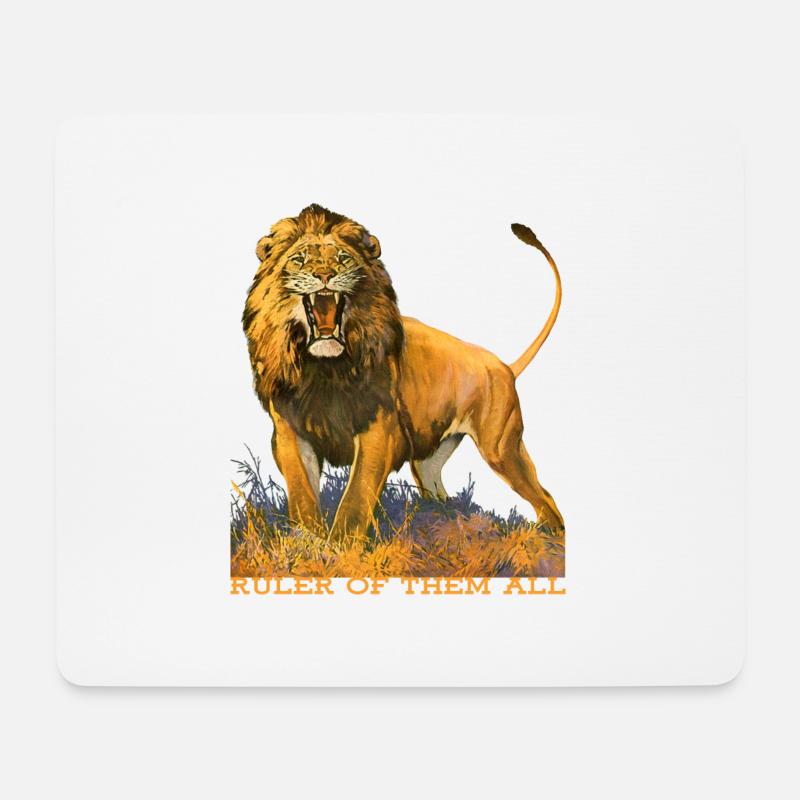 Wildtiere - Mousepad (Querformat) - Weiß