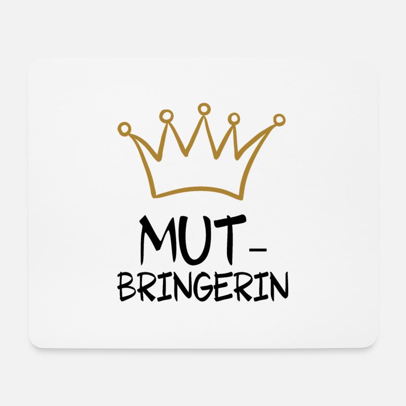 MUT - Mousepad (Querformat) - Weiß