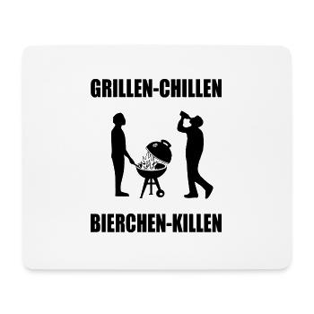 BBQ - Mousepad (Querformat) - Weiß - Vorne