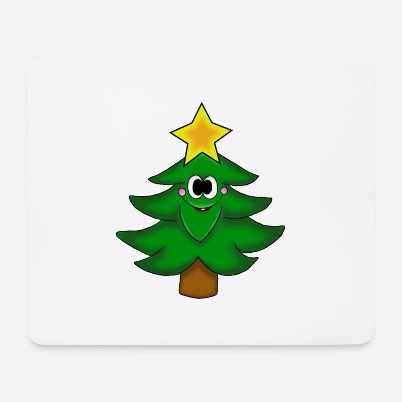 Happy Hank Weihnachten - Mousepad (Querformat) - Weiß
