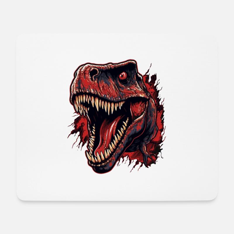 TYRANNOSAURUS REX - T-REX V2 - Mousepad (Querformat) - Weiß