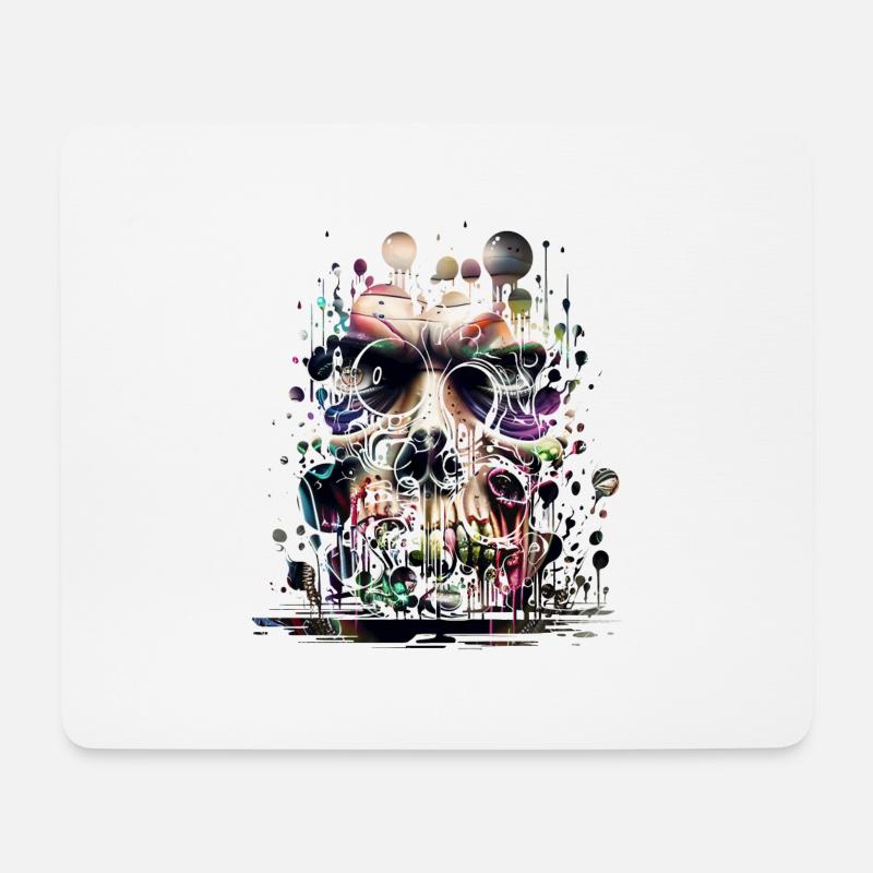 Graffiti Street Art Spray Vintage Schablone Retro - Mousepad (Querformat) - Weiß