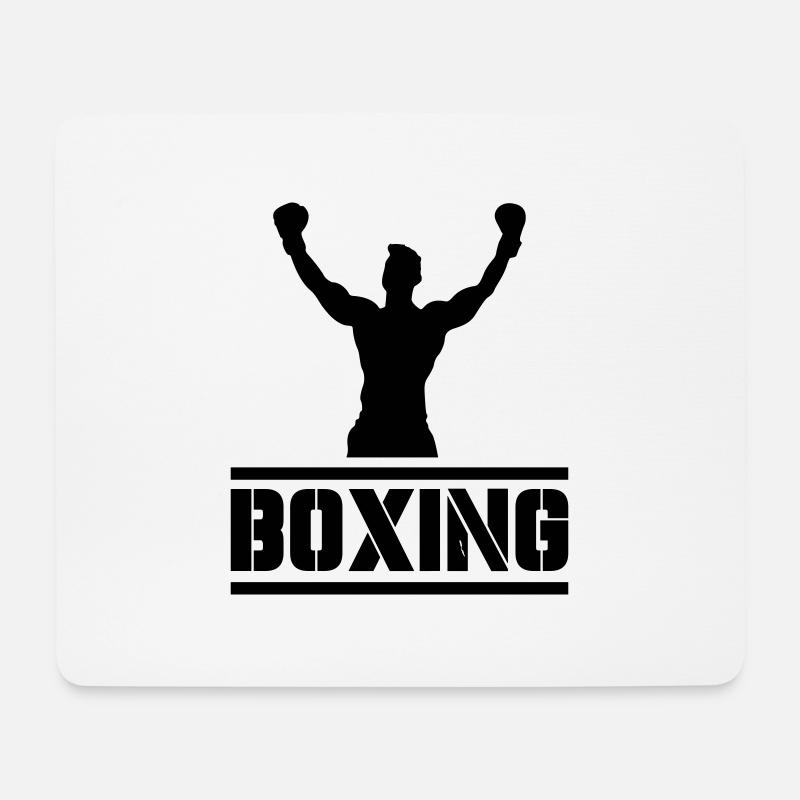 Boxing - Mousepad (Querformat) - Weiß