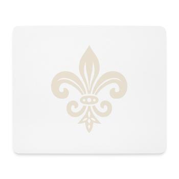 Simple Fleur de lis Design - Mouse Pad (horizontal) - white - Front