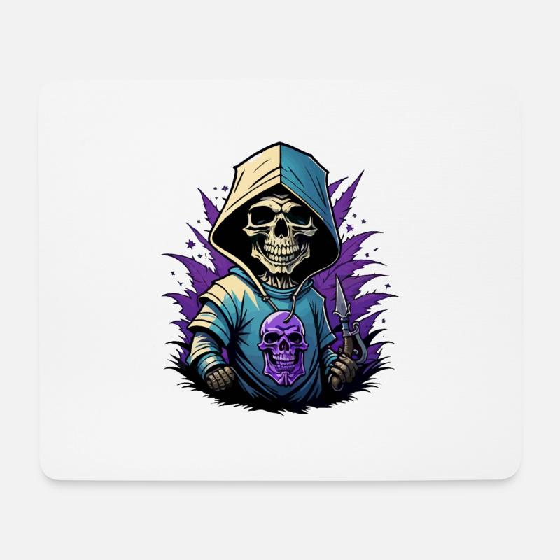 Tod in der Nachbarschaft - Mousepad (Querformat) - Weiß