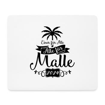 Malle One for All - Mouse Pad (horizontal) - white - Front