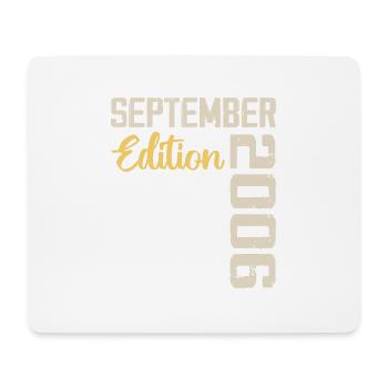 September 2006 - 18-jähriges Jubiläum September 2006 - Mousepad (Querformat) - Weiß - Vorne