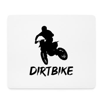 dirt bike - Mouse Pad (horizontal) - white - Front