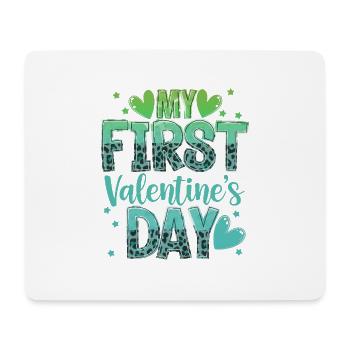 xoxo love you amore Blumen Frauen Valentinstag 14 - Mousepad (Querformat) - Weiß - Vorne