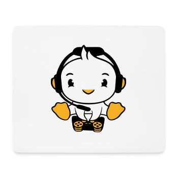 Duck Gamer Gaming Controller Headset Console Game - Mouse Pad (horizontal) - white - Front