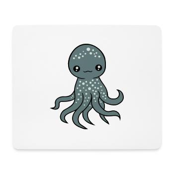 Octopus, Octopus, Octopus, Squid, Cephalopod, Cute, Cute - Mouse Pad (horizontal) - white - Front