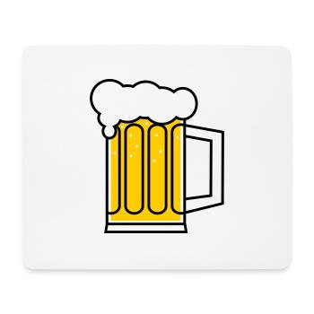 Bier - Mouse Pad (horizontal) - white - Front