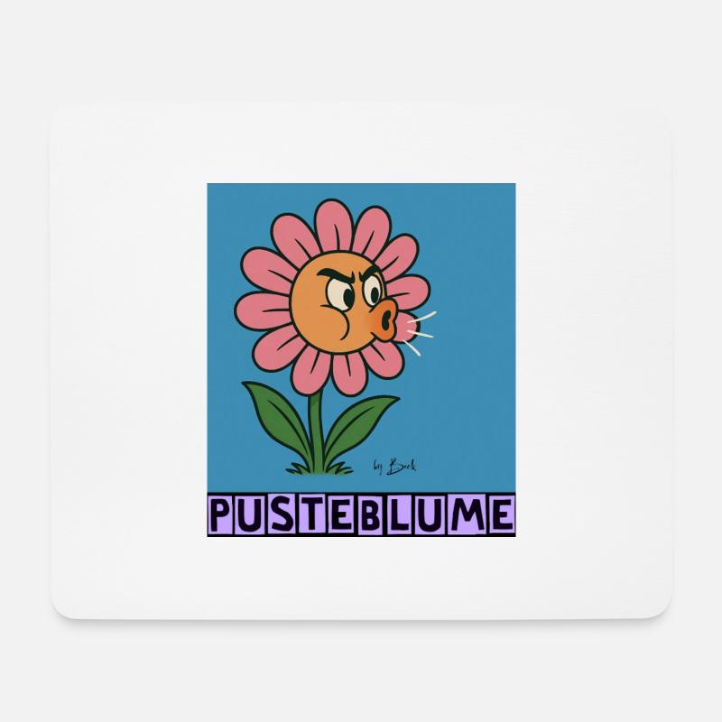 Pusterblume by Rico Beck - Mousepad (Querformat) - Weiß